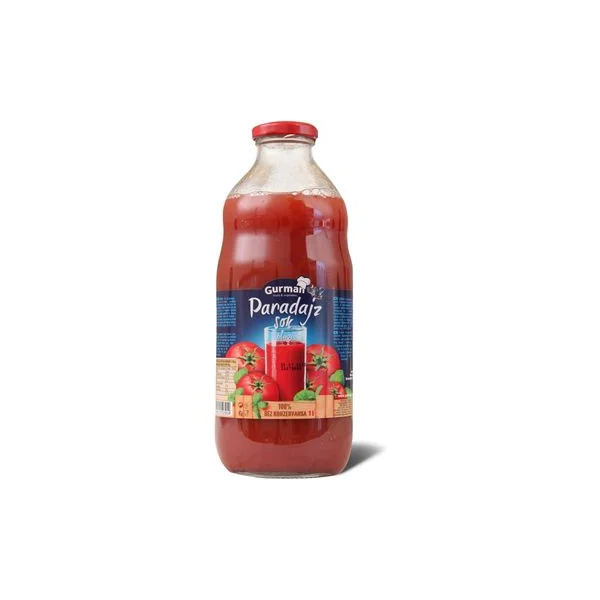 Sok paradajiz blagi kasasti 1l staklo gurman