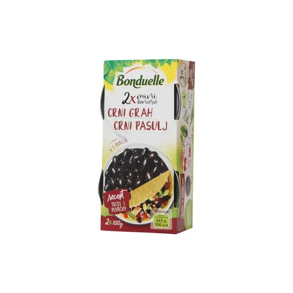 Pasulj crni Bonduelle 2x100g