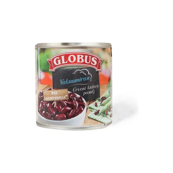 Pasulj crveni 326gr globus