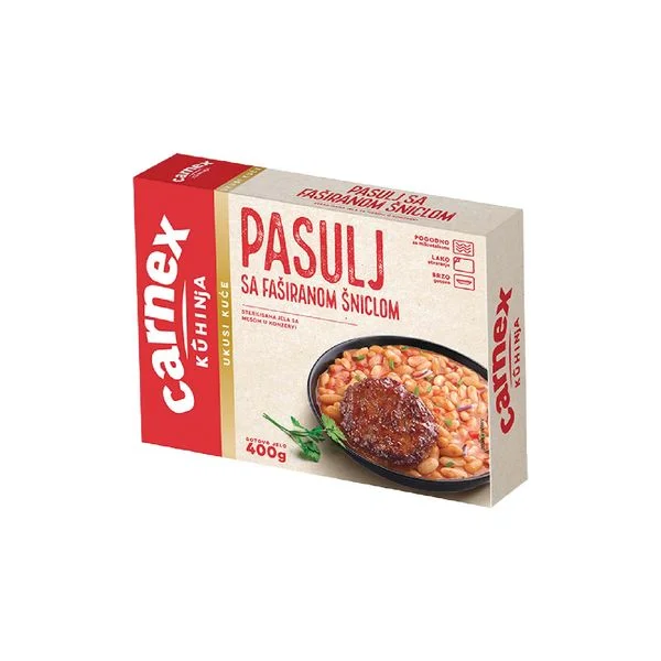 Pasulj sa faširanom šniclom 400gr Carnex