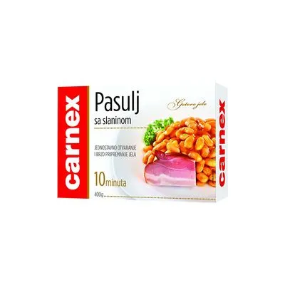 Pasulj sa hambur.slaninom 400g Carnex