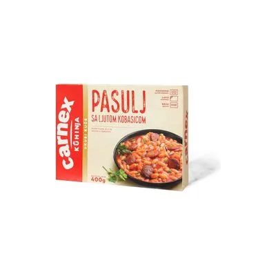 G.j.pasulj sa ljutom kobasicom 400gr Carnex