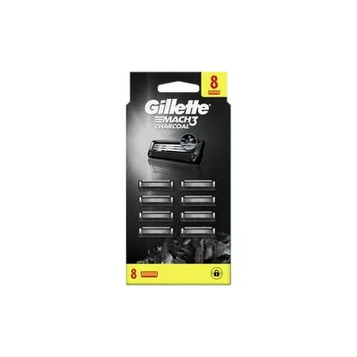 Patrone Gillette Mach3 charcoal 8ct