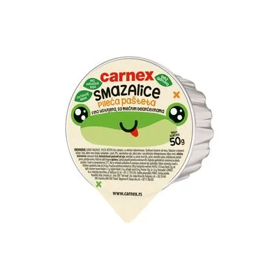 Pasteta smazalica pileca 50gr Carnex