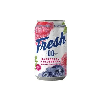 Fresh borovnica i malina limenka 0% 330ml