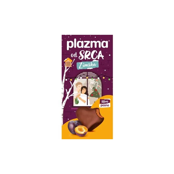 Plazma od srca sa sljivom prelivena 100*