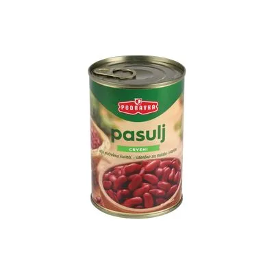 Pasulj salatni crveni 400g lim podravka