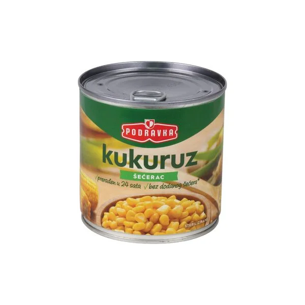 Kukuruz šećerac 340g podravka