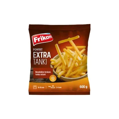 Pomfrit extra tanki 600gr Frikom