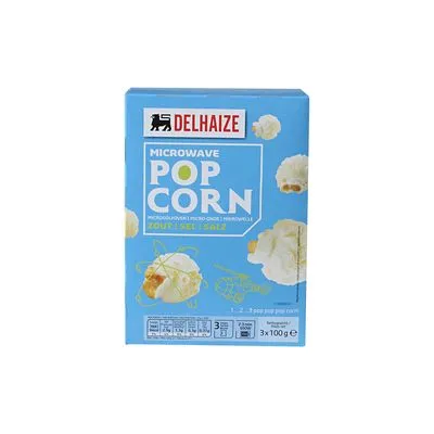Pop Corn Delhaize slane kok.mikrot.3x90g
