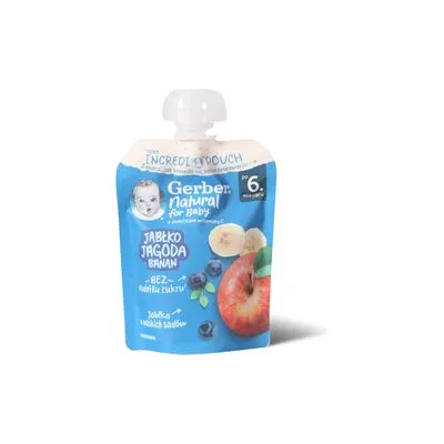 Pouch jabuka borov banan 80g Gerber