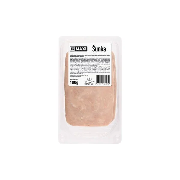 Premium sunka u foliji slajs Maxi 100g