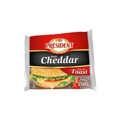 President Cheddar listici 150 g