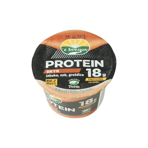Jogurt protein skyr jabuka, zob, grožđice 200g