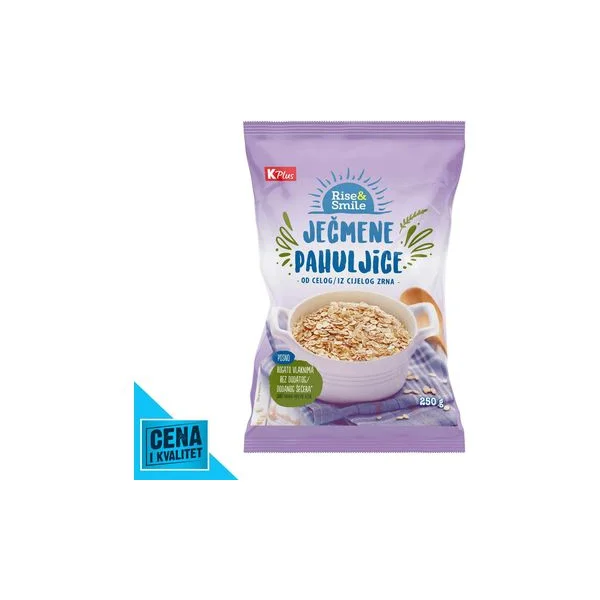 Ječmene pahuljice 250g Rise&smile