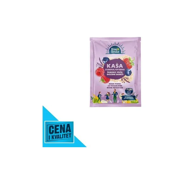 Kaša ovsena šum voće 65g Rise&smile