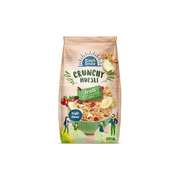 Musli crunchy voćni 350g Rise&smile