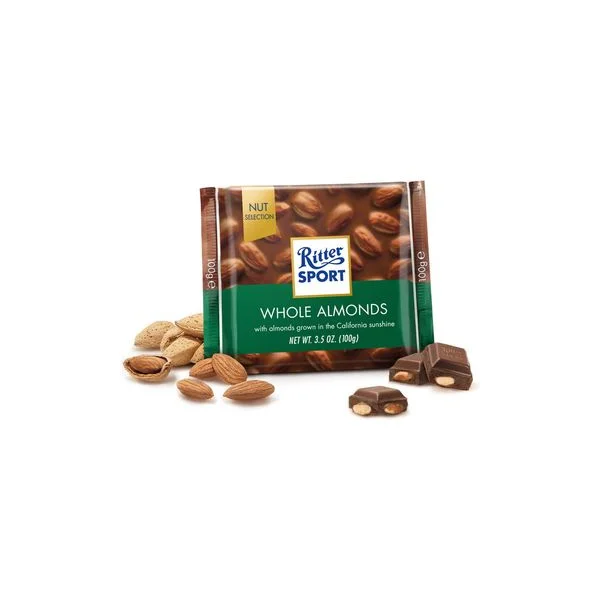 Čokolada Ritter Sport whole almonds 100g