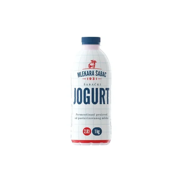 Jogurt šabački 2,8% m.m.pet 1kg mlekara šabac