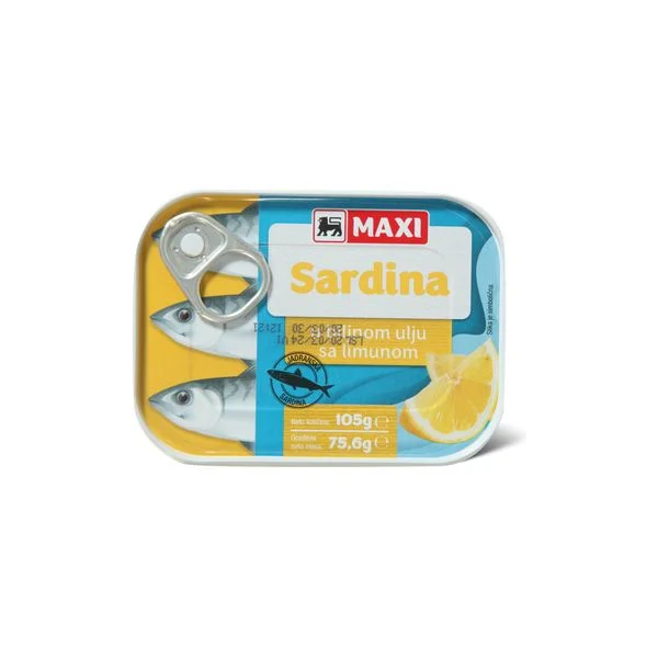 Sardina u bilj.ulju&limun Maxi 105g