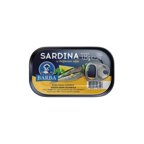 Sardina barba u ulju 125gr