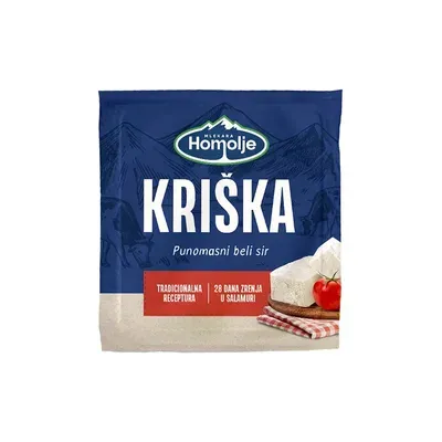 Sir homoljska bela kriška 250g egalizovan mlekara homolje