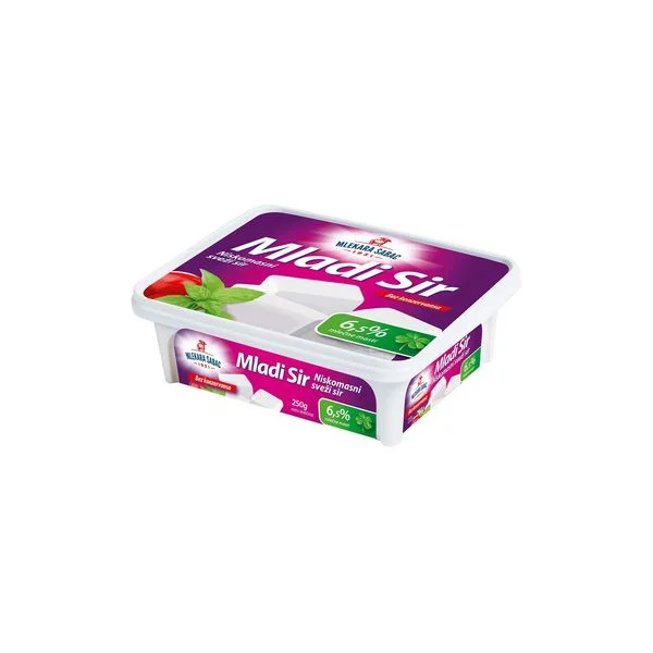 Mladi sir 250gr. 10% mm.mlekara šabac