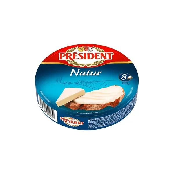 President topljeni sir natur 140gr.