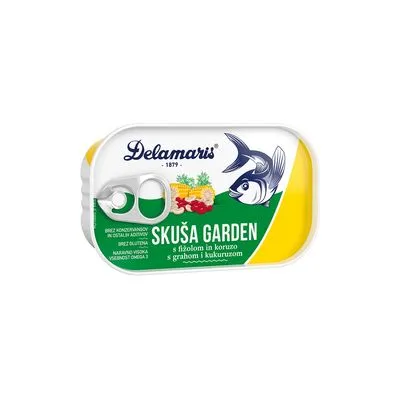 Skuša sa povrćem garden 125g delama