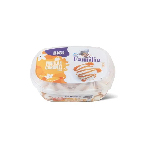 Sladoled famila vanilla & caramel syrup 900ml