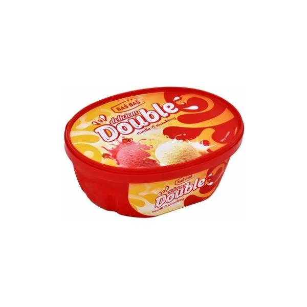 Sladoled double vanilla&strawberry baš baš 1000ml