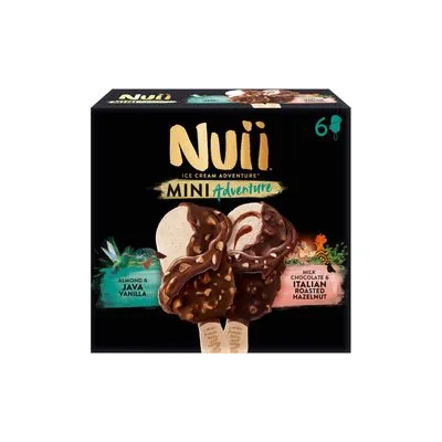 Sladoled Nuii lesnik&badem.vanila 252g