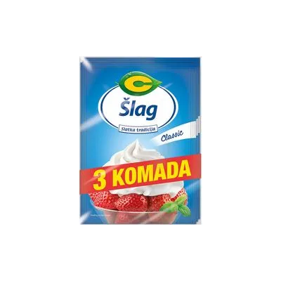 C šlag classic voda 3/1