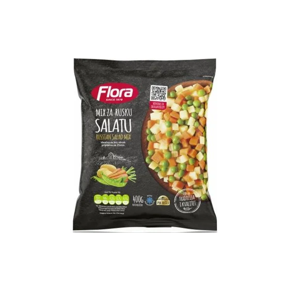 Smrznuto povrće ruska salata Flora 400g