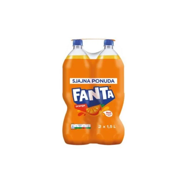 Fanta orange duo pack 2x1.5l