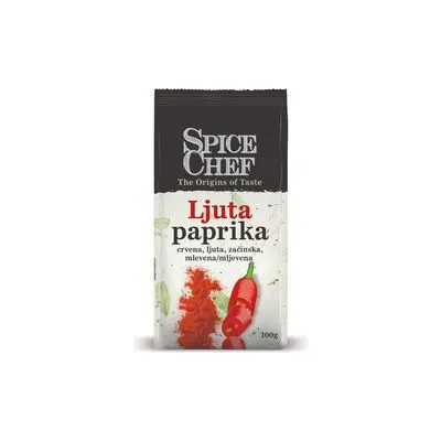 PAPRIKA MLEV LJUTA 100G SPICE CHEF