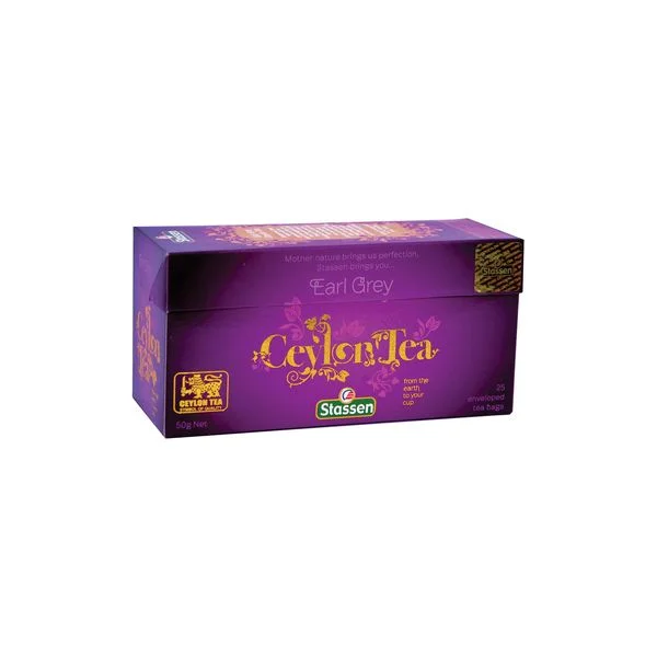 Čaj crni cejlonski earl grey stassen 50g