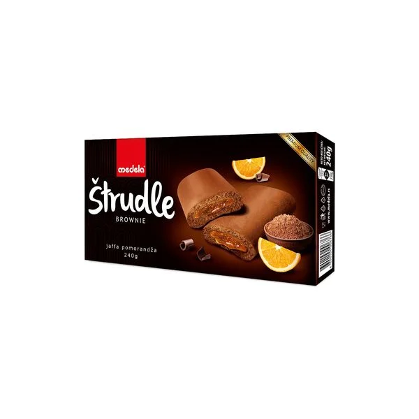 Štrudla brownie jaffa narandža 240g Medela