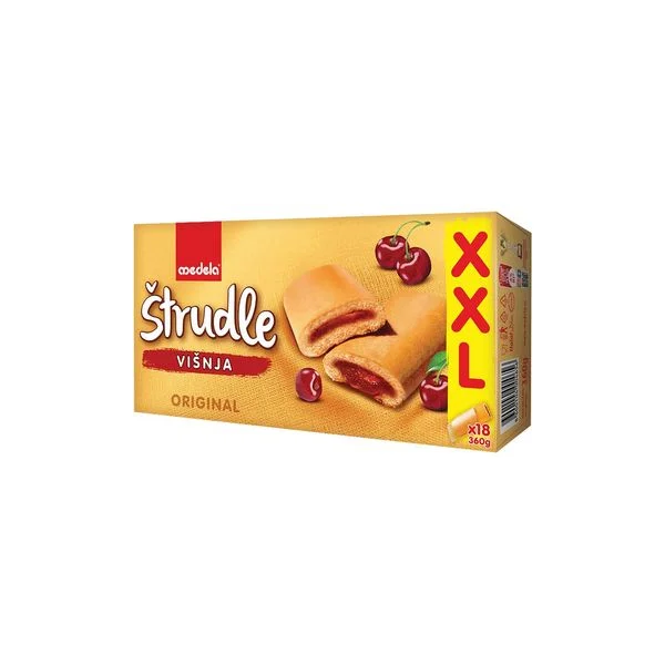 Keks strudla visnja 360gr Medela