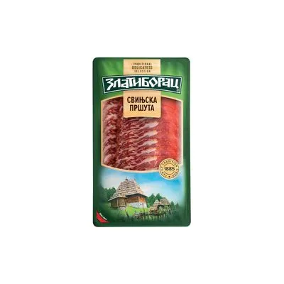 Zlatiborac svinjska pršuta (zaštitna atmosvera) pak 100g
