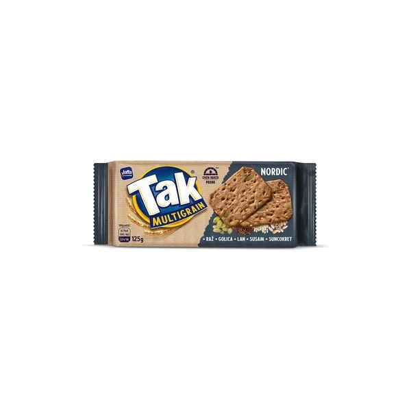 Tak kreker multigrain nordic 125g jaffa