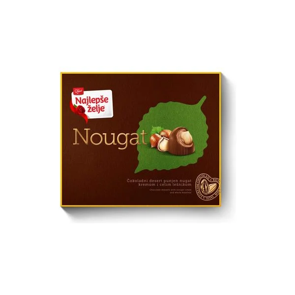 Bombonjera najlepse zelje nugat desert 191g