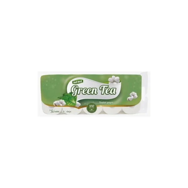 Toaletni papir 3sl premium green tea baš baš 10/1