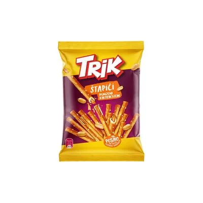 Trik štapići sa kikirikijem 110g banini