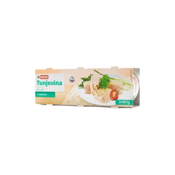 Tunjevina komadi u salamuri Maxi 3x80g