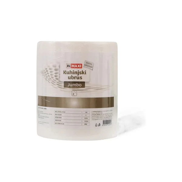 Ubrus beli dvoslojni Jumbo Maxi 1/1