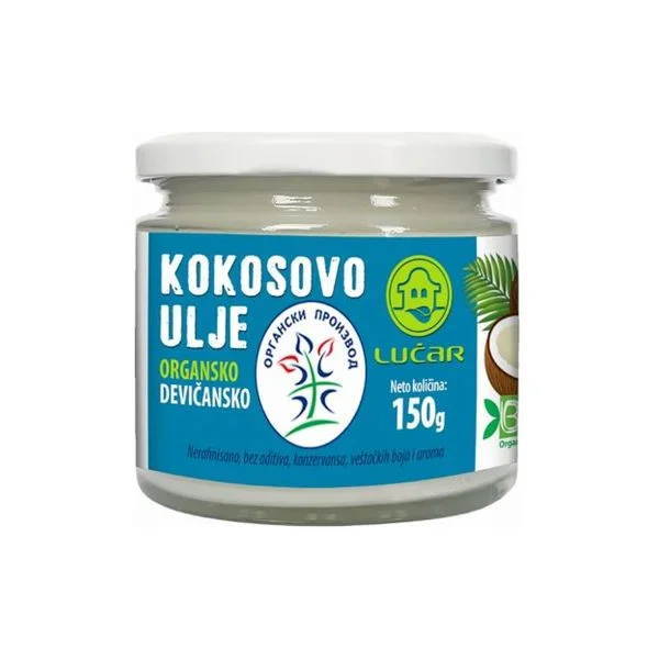 Ulje kokosovo organsko devičansko Lučar 150g