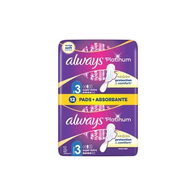 Ulošci always platinum night duo 12pcs size 3