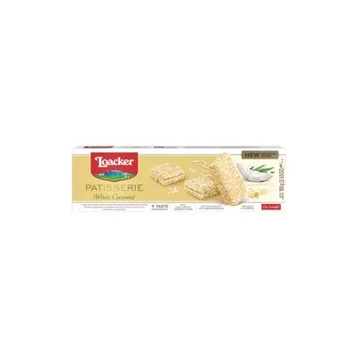 Vafl beli kokos 100g Loacker
