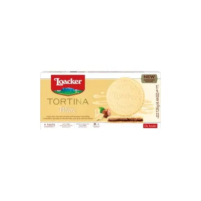 Vafl tortina bela 126g loacker